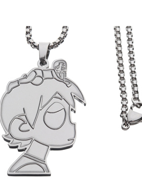 欧美情侣吊坠项链钛钢