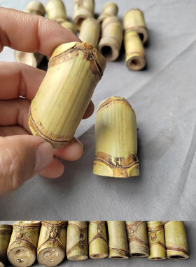 龟甲手把件茶则挂饰竹雕工艺品