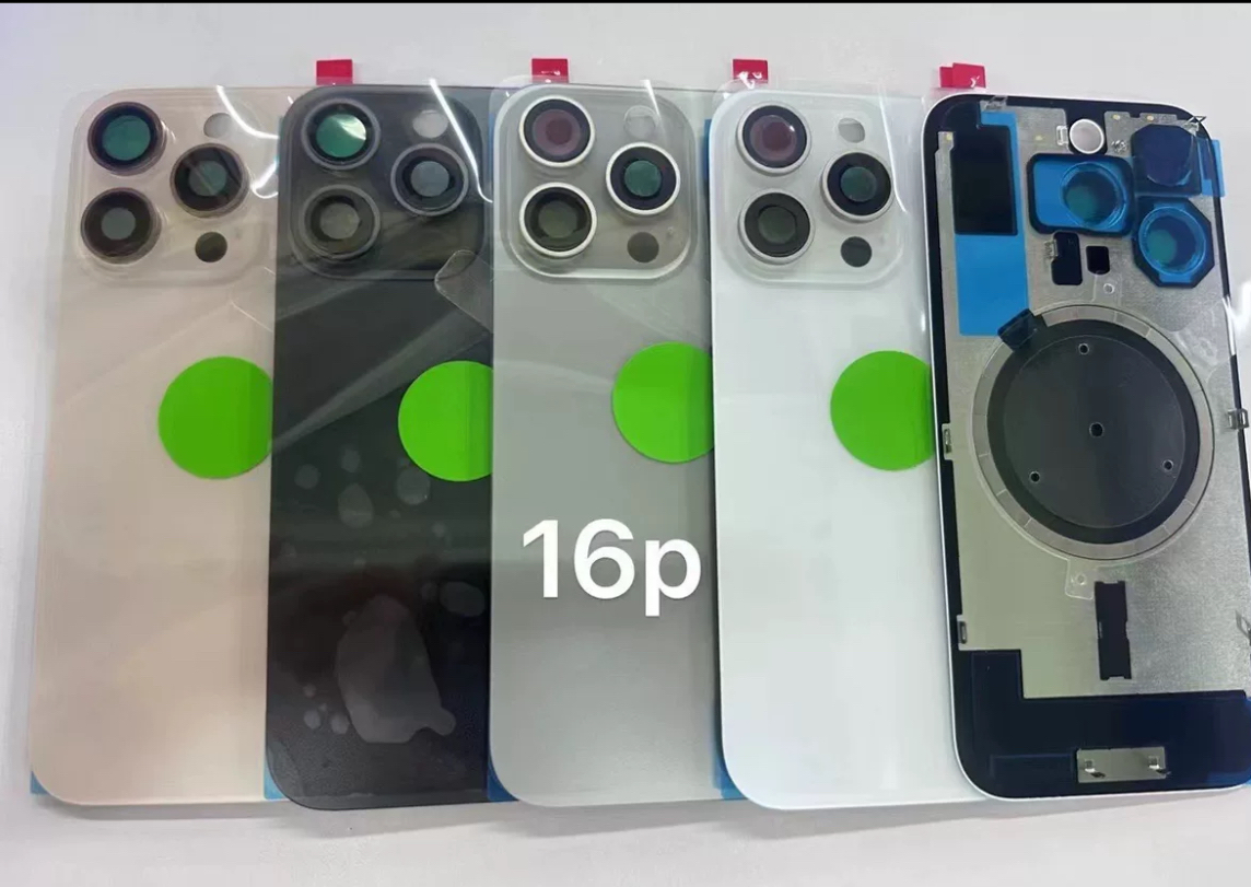 适用于16/16plus/16pro/16pro max/16pm冷雕一体后盖玻璃支架磁铁 - 图1