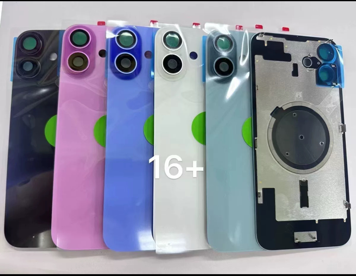 适用于16/16plus/16pro/16pro max/16pm冷雕一体后盖玻璃支架磁铁 - 图0