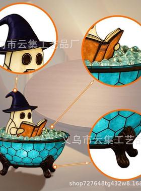 跨境新品 Ghost Bubble Bath Lamp 幽灵泡泡浴灯万圣节装饰摆件
