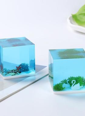 微景观海洋系列手工制作环氧树脂工艺品独特设计小夜灯摆件伴手礼