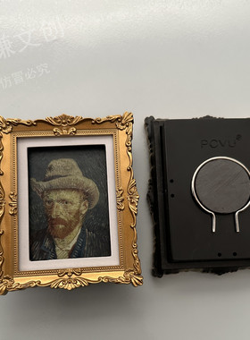 创意画册新款名画相框立体树脂磁性冰箱贴旅游纪念品装饰冰箱贴
