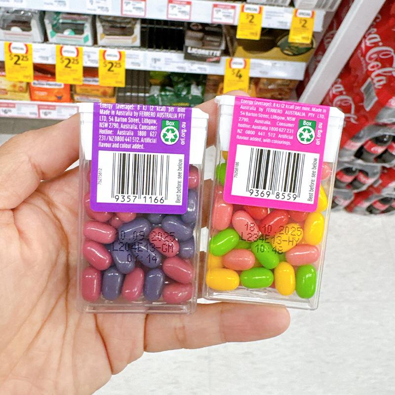 4件包邮澳洲TicTac嘀嗒糖薄荷糖Eclipse水果口味硬糖礼盒装边佑锡 - 图2
