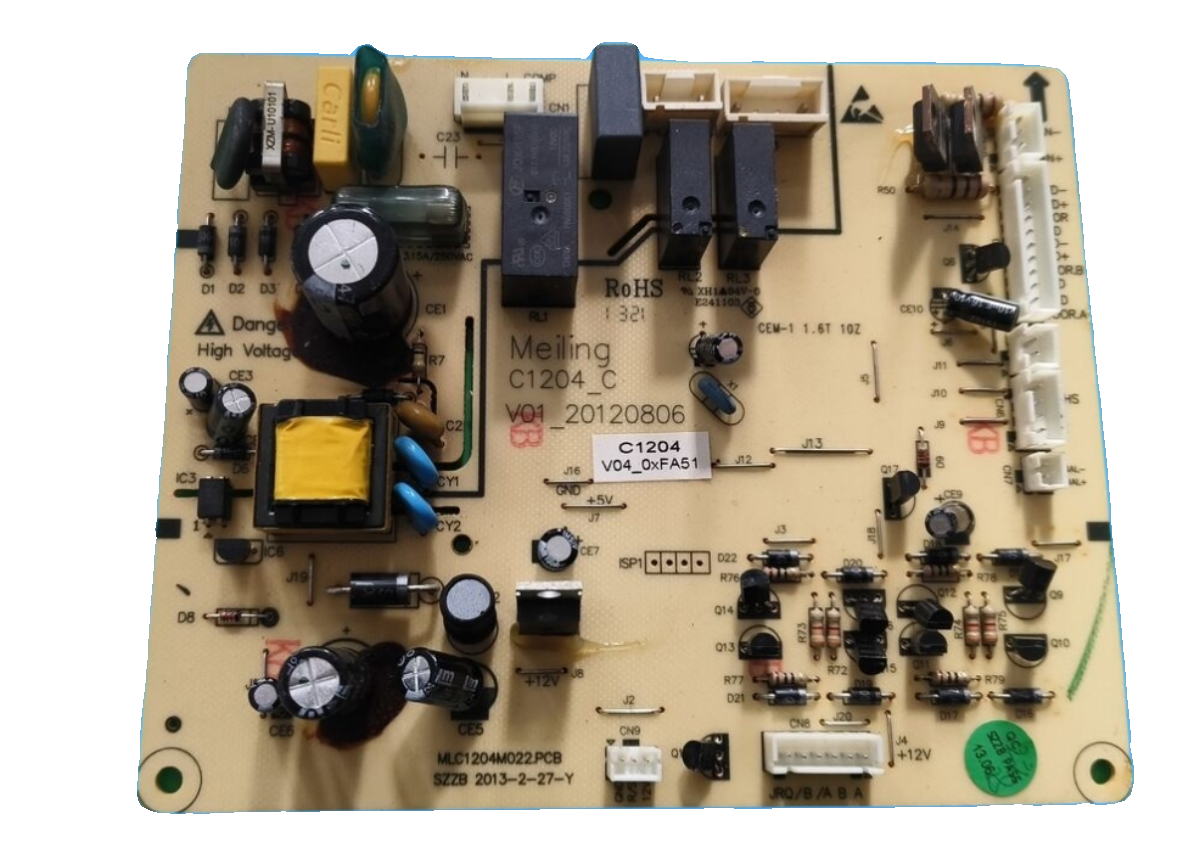 适用美菱冰箱配件原装拆机电脑板主板MLC1204M022.PCB BCD-350W - 图0