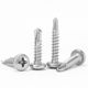 Stainless steel national standard round head screw self-drilling wire free shipping