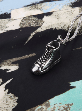 原创复古吊坠百搭情侣毛衣链