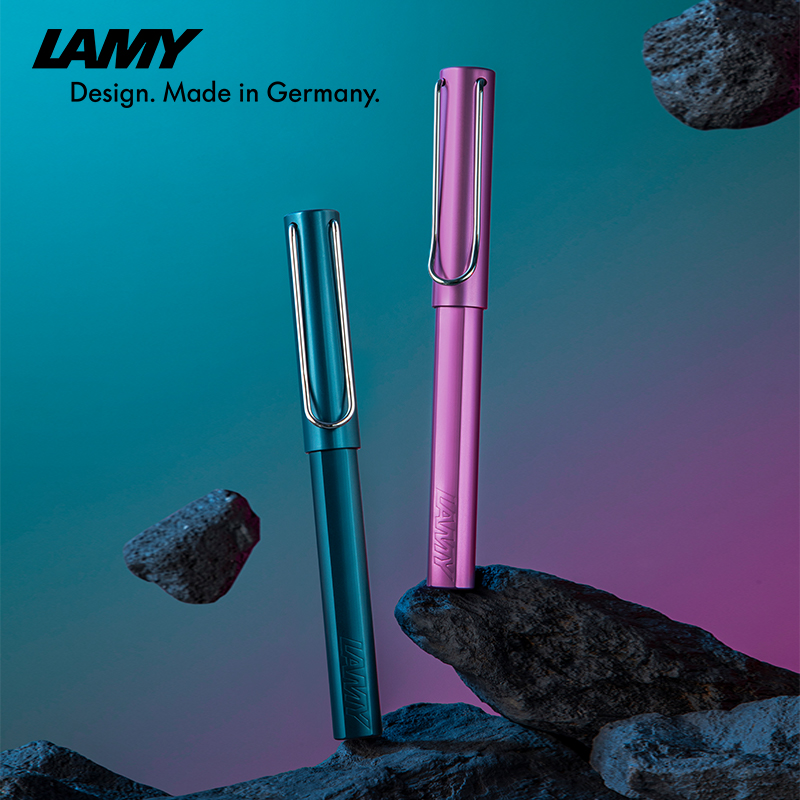 LAMY/凌美钢笔礼盒 恒星系列燃油灰丁香紫墨水笔练字签字笔 德国官方大学生文具情侣送礼节日礼物定制刻字 - 图3