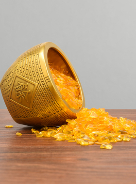 纯铜五谷丰登年年有余风水摆件