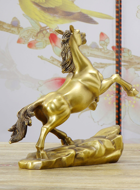 马到成功生肖玄关办公室工艺品