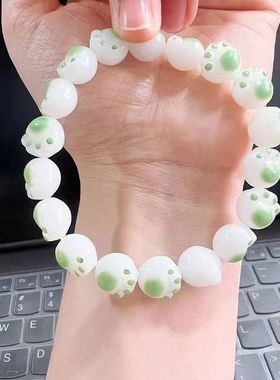 可爱猫抓手链渐变色学生绕指手串