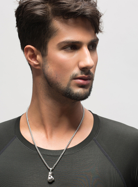 拳击手套项链肌肉男健身励志吊坠