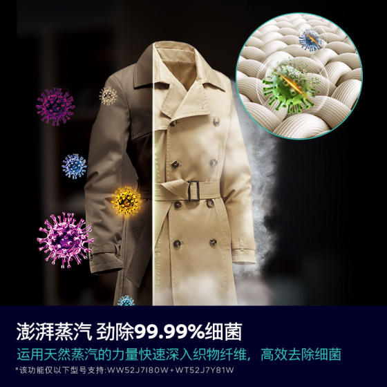 【超薄小幸熨】西门子10+10KG全自动滚筒智能投放洗烘套装7I10