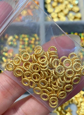 【支持复检】足金999麻花隔片