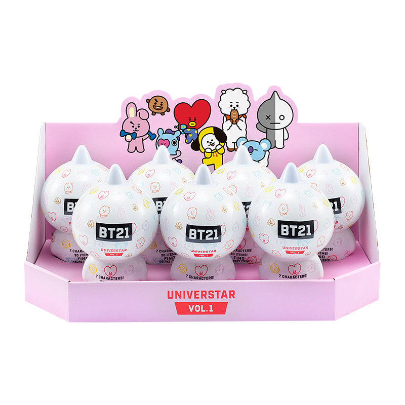 BT21白色家具手办盲盒公仔潮流玩具娃娃玩偶摆件IP周边礼物收藏 - 图2