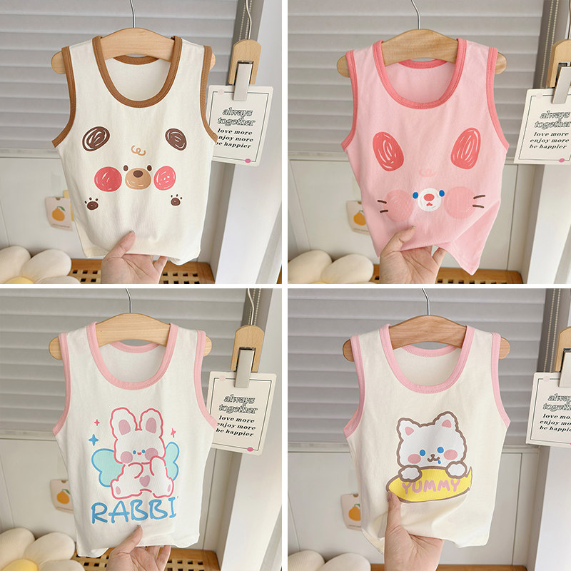 女童宝宝夏装背心婴儿男童纯棉无袖上衣新生儿0-5岁薄款吊带外穿,淘宝优惠券,粉丝福利购,淘宝优惠卷