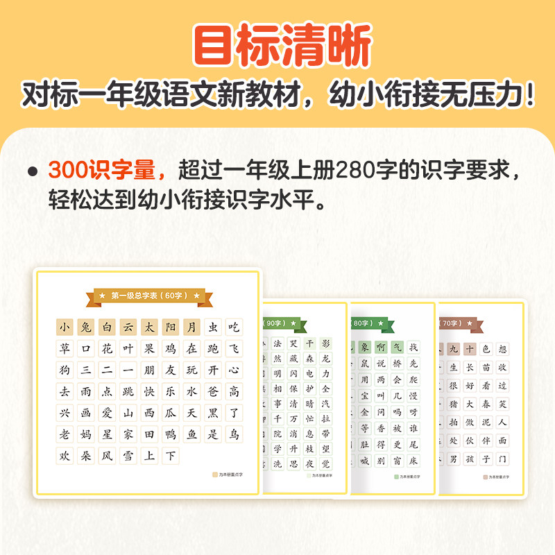 学而思摩比汉语分级阅读点读版识字中文自主分级阅读小羊幼小衔接上山儿童分级读物中文识字益智早教点读书识字卡3-6岁幼儿认字书