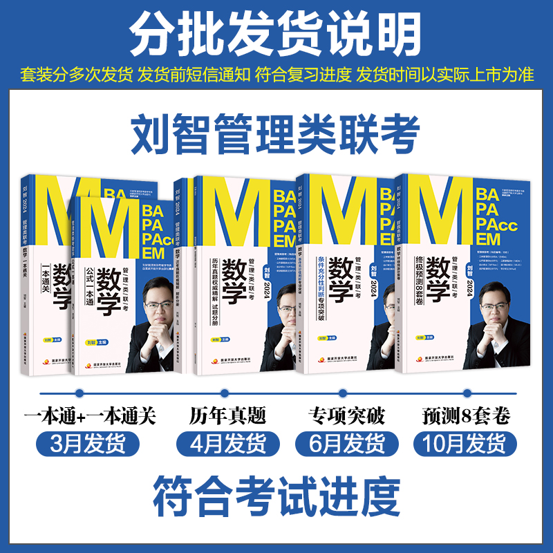 新版 2025刘智数学199管理类联考mba考研教材一本通关预测8套卷专项突破历年真题试卷mem mpa mpacc会计专硕24年可搭陈剑高分指南-图0