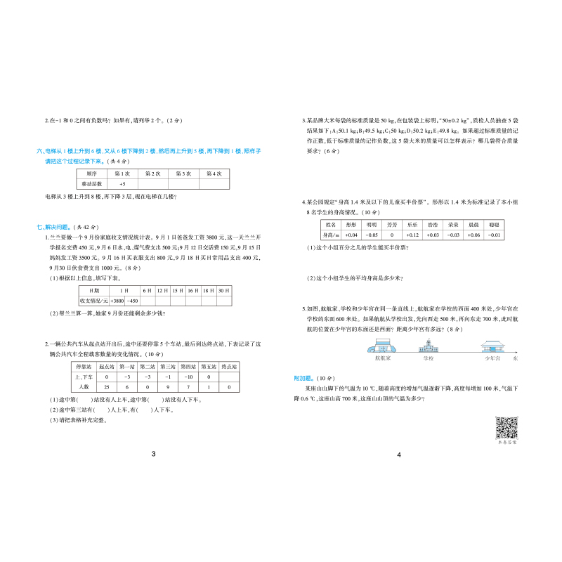 期末冲刺卷100分数学六年级下册博库网-图1