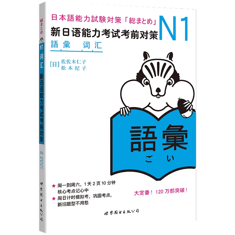 N1词汇 新日语能力考试考前对策 N一级新1级 单词 世界图书出版 原版引进日本DY JLPT备考 日本语能力测试书籍 日语学习 - 图2