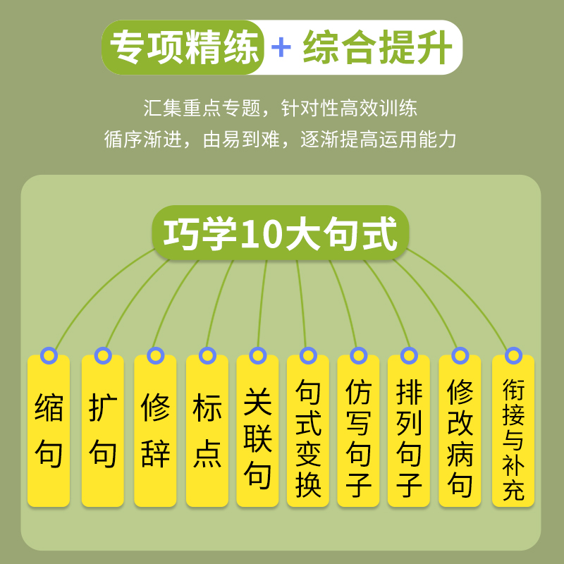 2024新版句式强化训练大全一年级二三年级四五六小学语文专项组词造句修辞写作照样子写句子上下册天天练句式训练大全练习册红逗号 - 图2