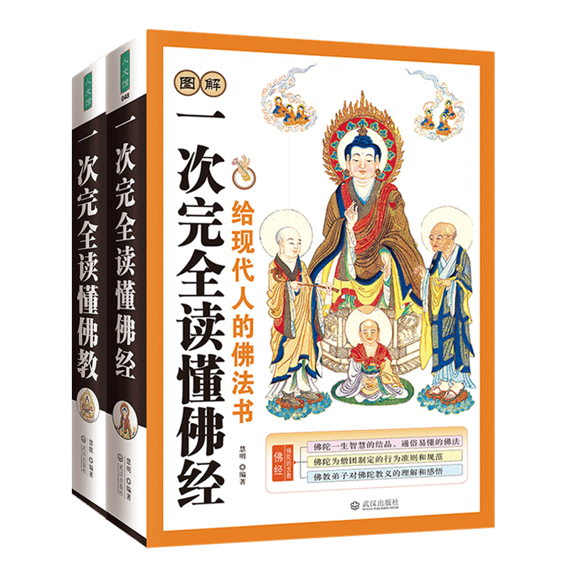 【2册】图解一次读懂佛经+图解一次读懂基础知识禅宗论集集金刚经心经禅宗药师经楞严经学图书籍-图2