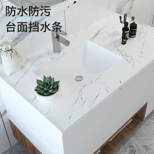 厨房台面硅胶挡水条水槽水池灶台防水条浴室洗手洗脸台面隔水条 - 图0
