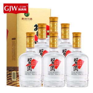 【购酒网】52度习酒三星500ml*6瓶装浓香型礼盒装白酒整箱送礼