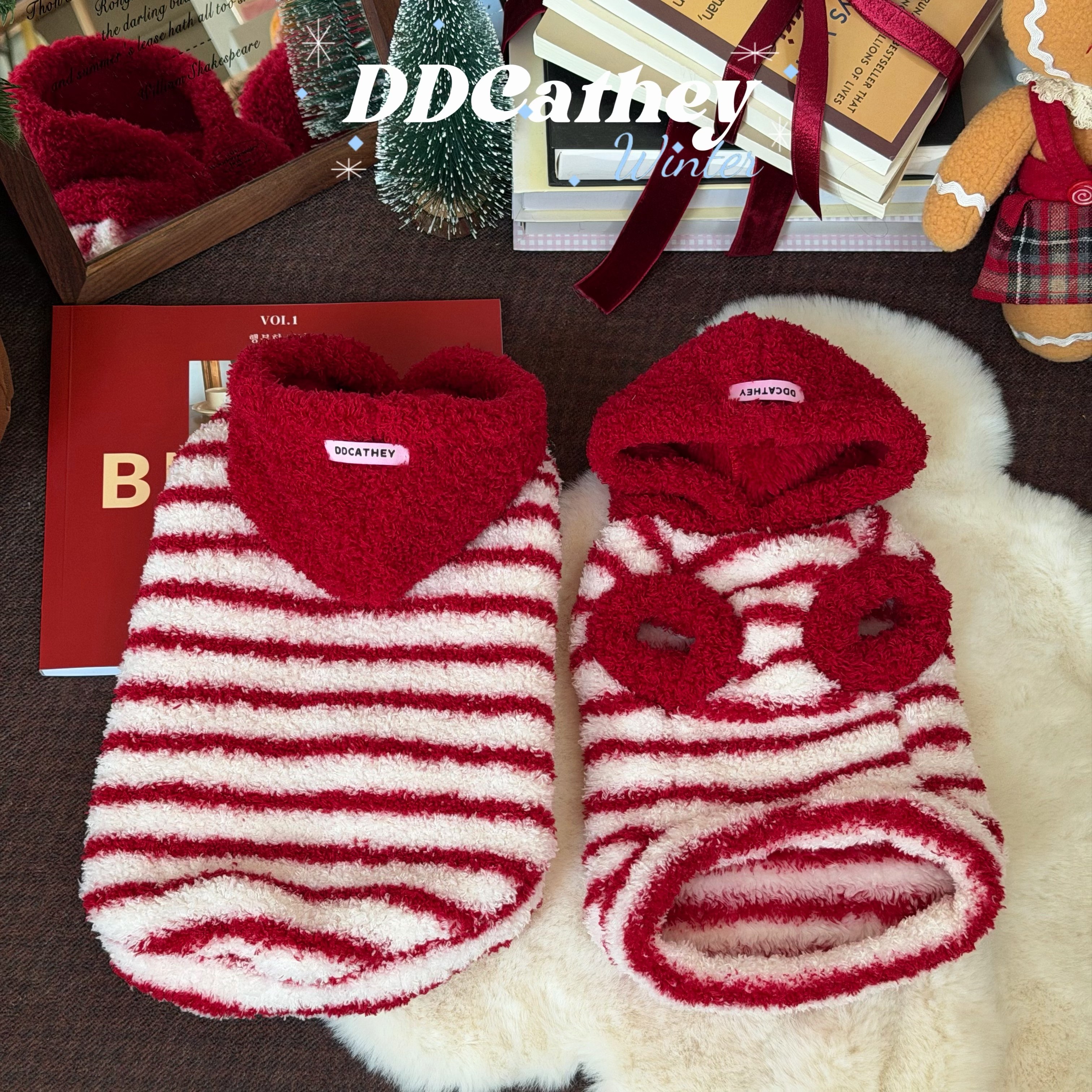 袋袋猫 小红帽绒绒衣 圣诞新年宠物棉衣比熊狗狗冬季喜庆拜年衣服,淘宝优惠券,粉丝福利购,淘宝优惠卷