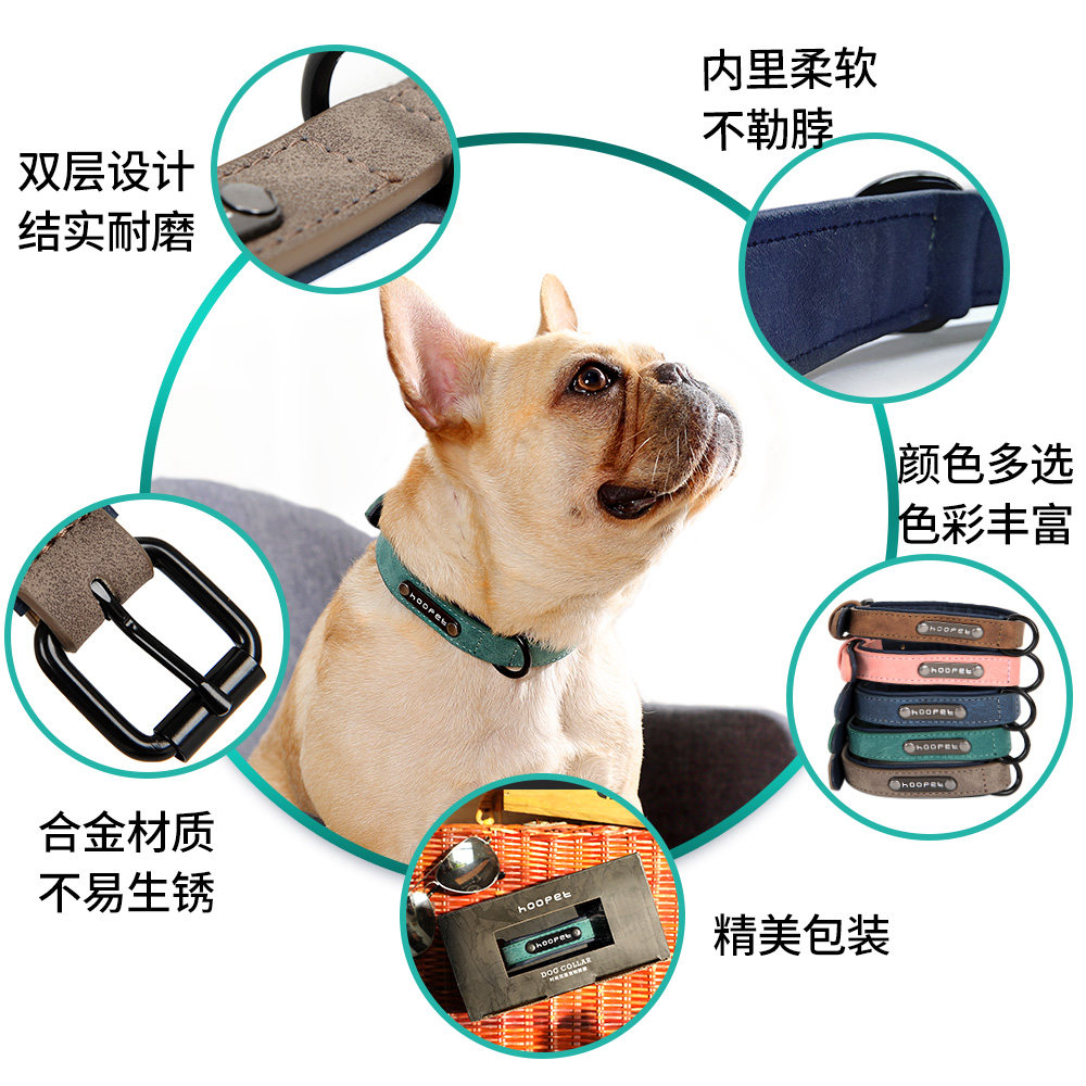 狗狗项圈小狗脖圈斗牛犬脖套狗圈颈圈法斗小型中型大型犬宠物用品_虎窝淘