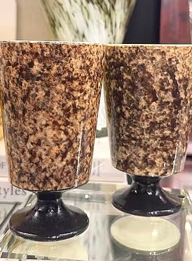 中古侘寂风样板间软装搭配装饰品柜体小花瓶摆件茶几边几装饰品