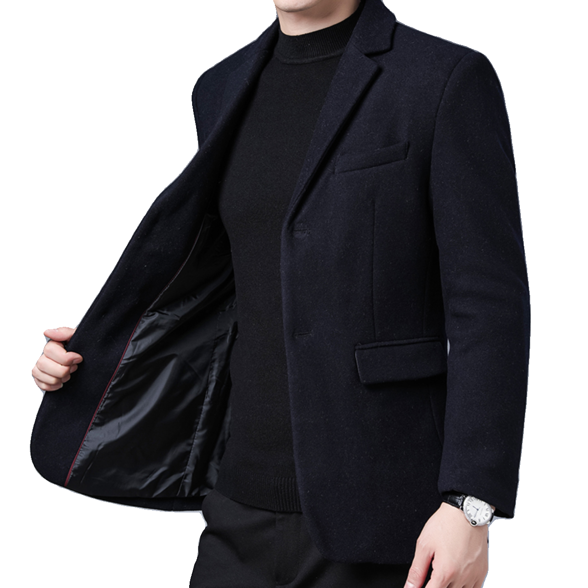 休闲西装男士冬季保暖红色西服中年爸爸婚宴装羊毛呢子婚礼服外套,淘宝优惠券,粉丝福利购,淘宝优惠卷