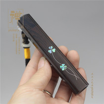 Black Sandalwood Charging Lighter Windproof Wood Fire Folding blow a blow to replace the machine core cigarette lighter to send boyfriend