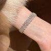 S925 silver! Lace queen lace bracelet ring set palace style medieval exquisite high-end light luxury niche
