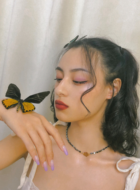 原创设计黑胆石项链吊坠