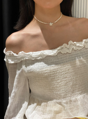 ntwstudio原创设计花珍珠项链