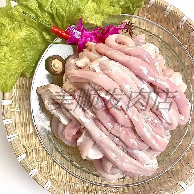 Pig small intestine Maojiezi hot pot barbecue ingredients for commercial use