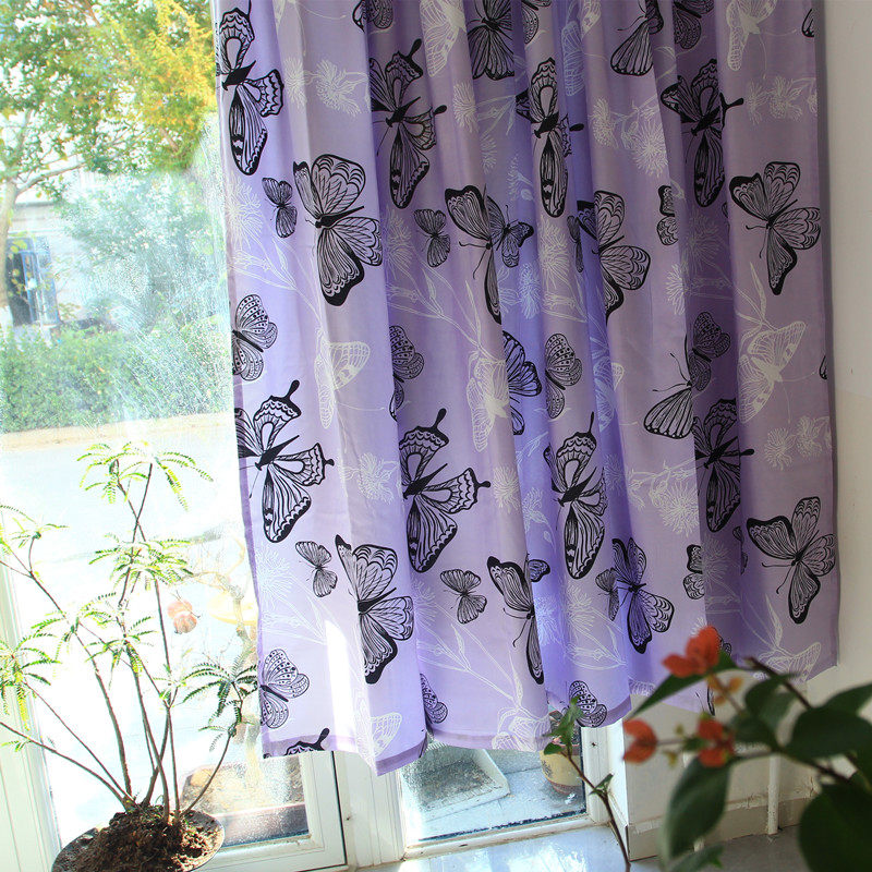 外贸窗帘成品窗帘磨毛加厚印花遮光客厅卧室飘窗短帘清仓可定制,淘宝优惠券,粉丝福利购,淘宝优惠卷