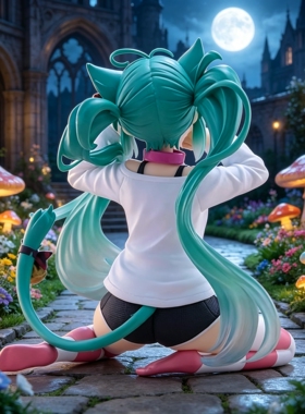 初音未来初妹猫耳短袖衣睡衣初音手办景品动漫周边美少女模型装饰