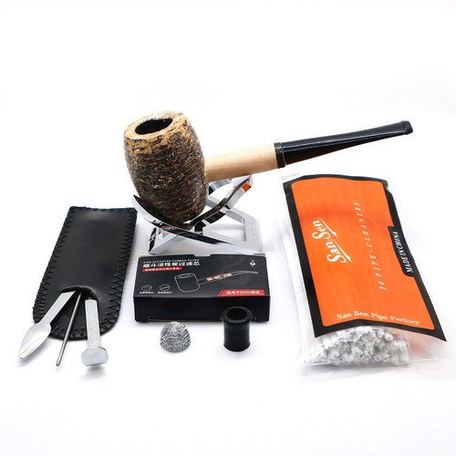【包邮】美国密苏里中号玉米芯烟斗老式 买一送六体验套装 - 图1