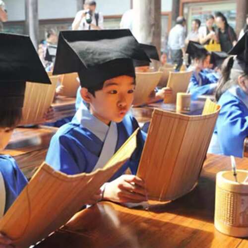 竹简空白定制三字经书卷弟子规雕刻字情书舞台表演道具论语中国风 - 图0
