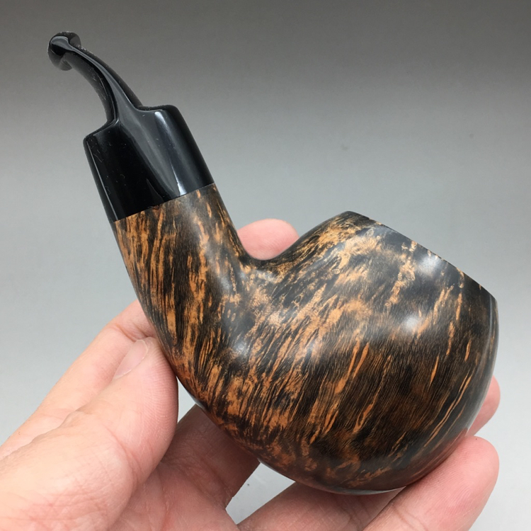 小猪烟斗 全新石楠木 意大利Moretti莫雷蒂 黑光染色 4b1 2015 25 - 图1