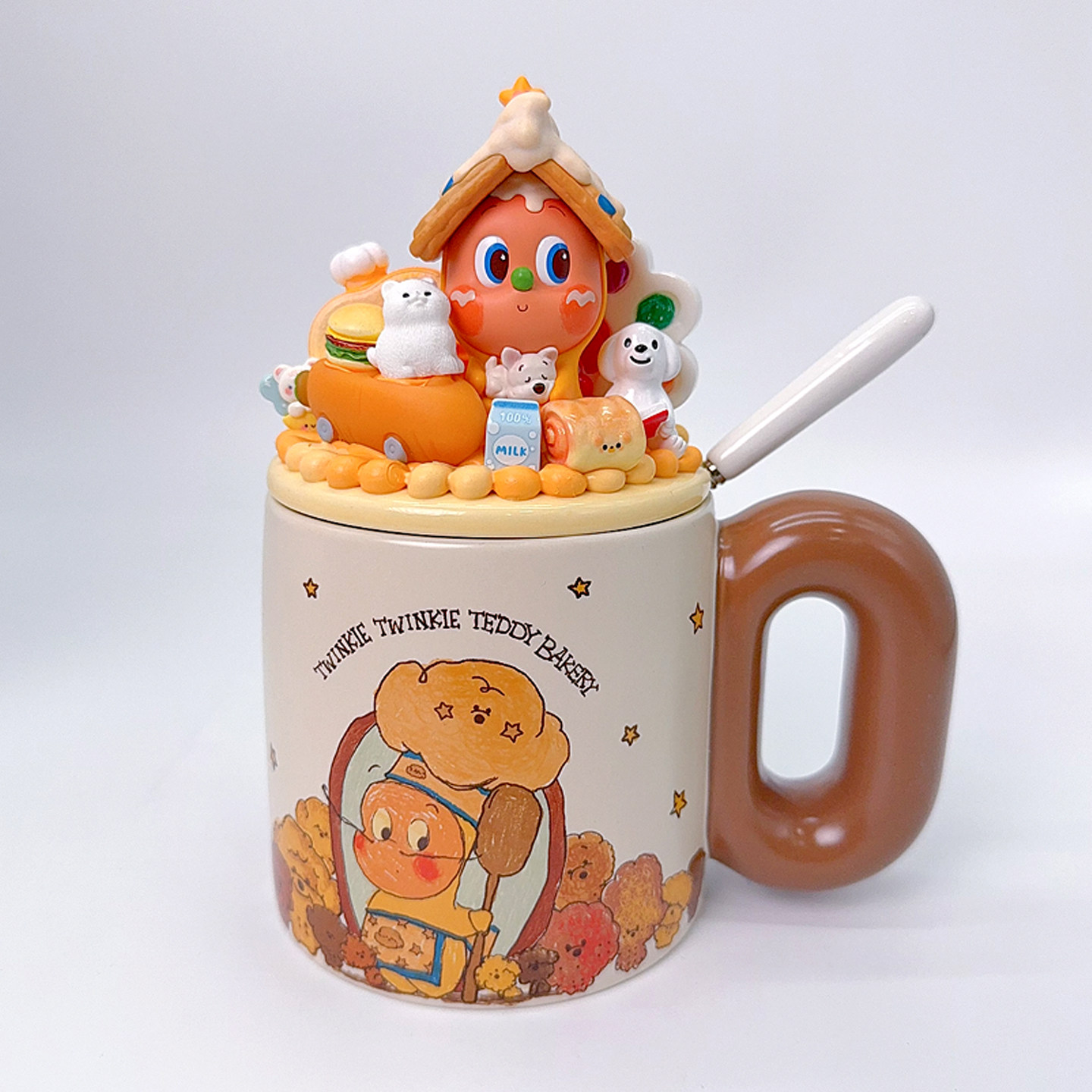 星星人联名胖胖杯美味时刻奶油胶diy手作马克杯潮玩桌面摆件可爱,淘宝优惠券,粉丝福利购,淘宝优惠卷