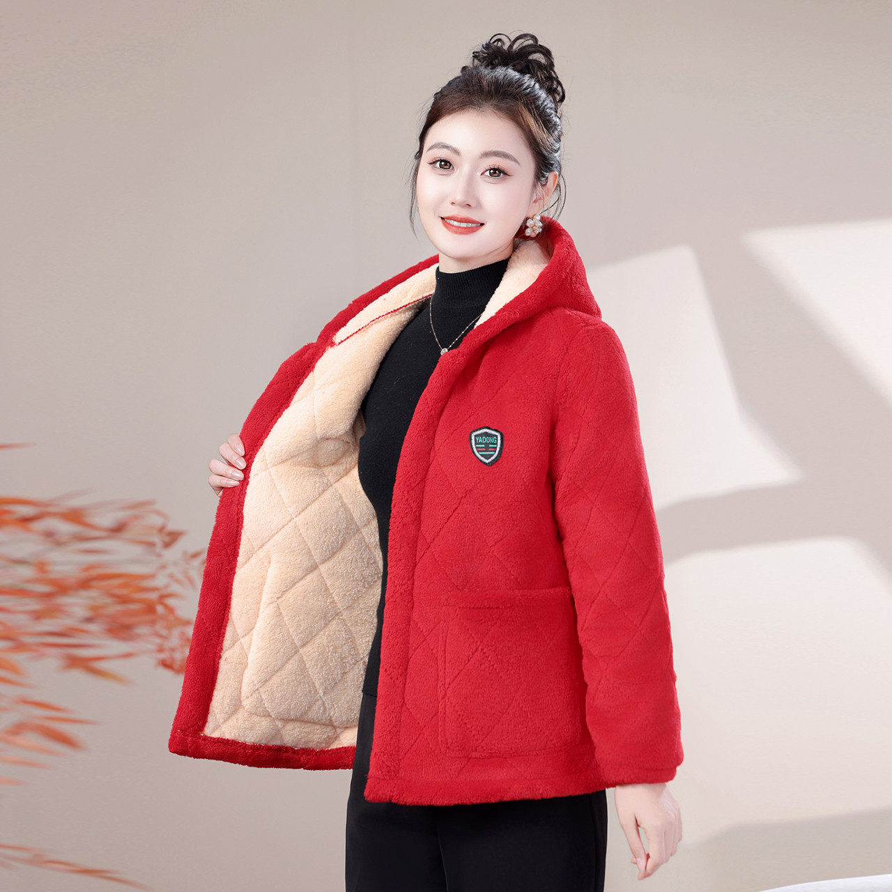 小个子冬季罩衣女新款加绒加厚特厚棉衣短款2025秋冬宽松时尚外套,淘宝优惠券,粉丝福利购,淘宝优惠卷