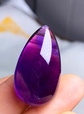 乌拉圭天然紫水晶吊坠浓郁紫色