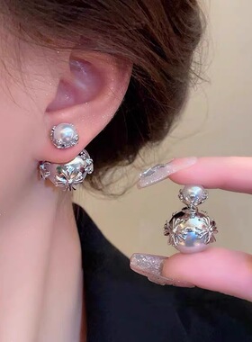银针耳环明星同款高级轻奢耳饰独特精致耳坠潮流耳钉欧美大牌