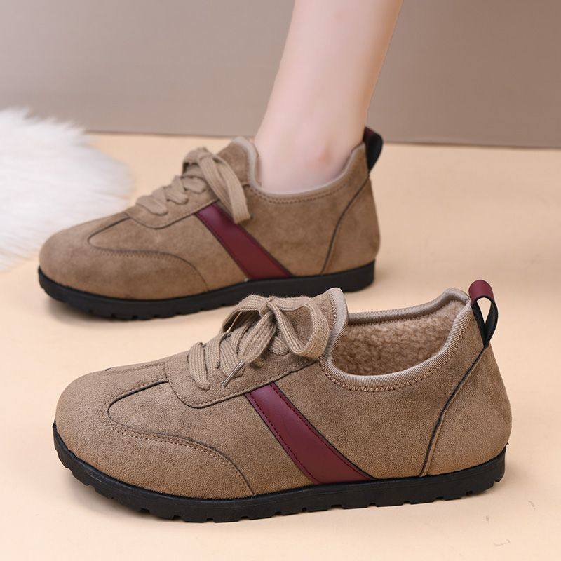 2025冬季棉鞋女加绒加厚保暖德训鞋软底防滑复古百搭休闲运动板鞋,淘宝优惠券,粉丝福利购,淘宝优惠卷