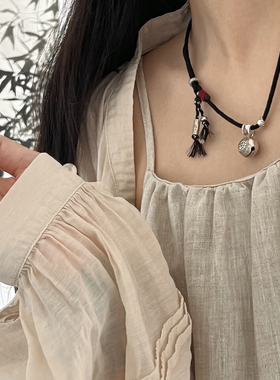 s925银好运锦鲤铃铛项链