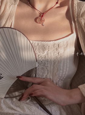 玉髓平安扣编绳新中式纯银项链