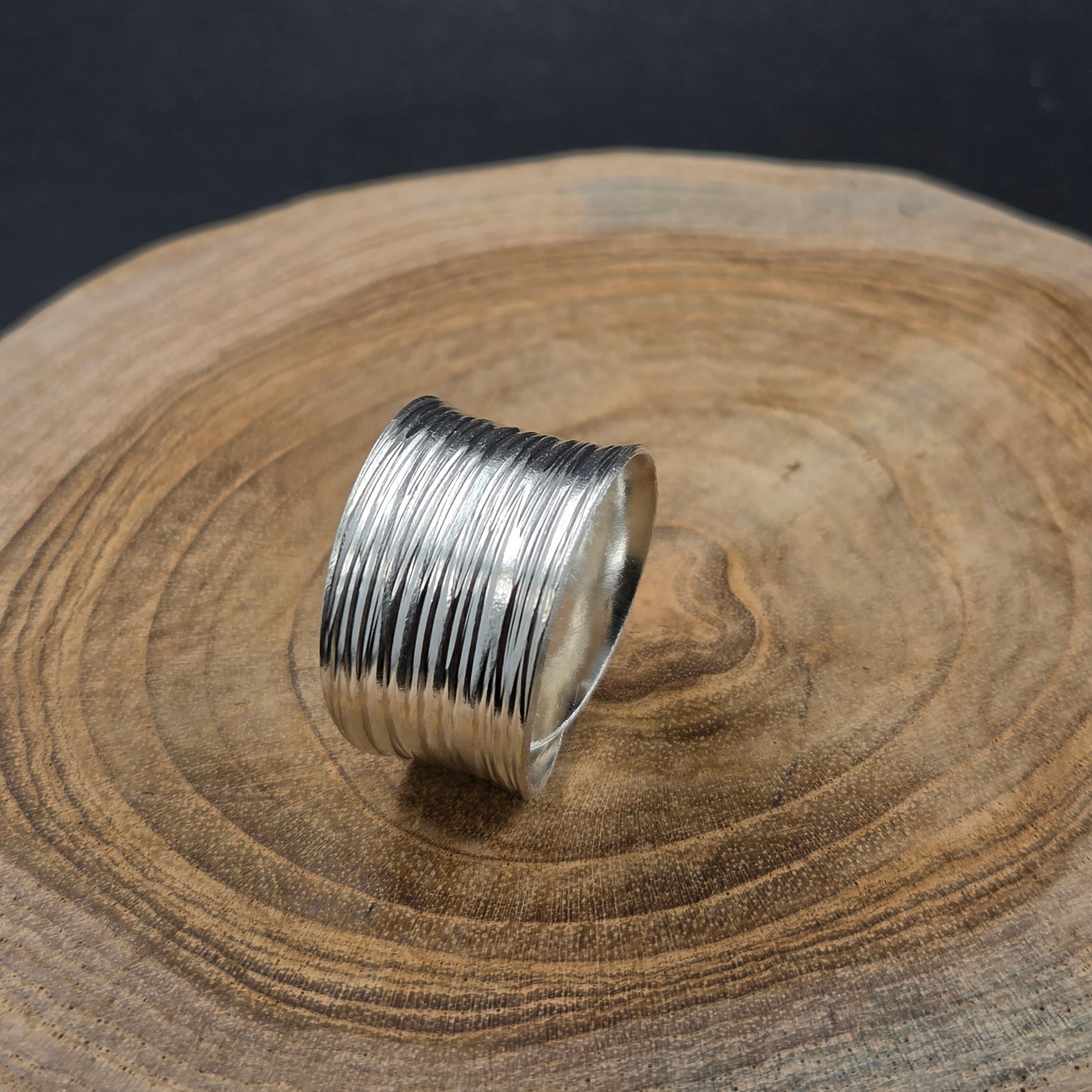 Made in Thailand, Yu Ming, Chiang Mai handmade silver ring, pure silver opening, adjustable